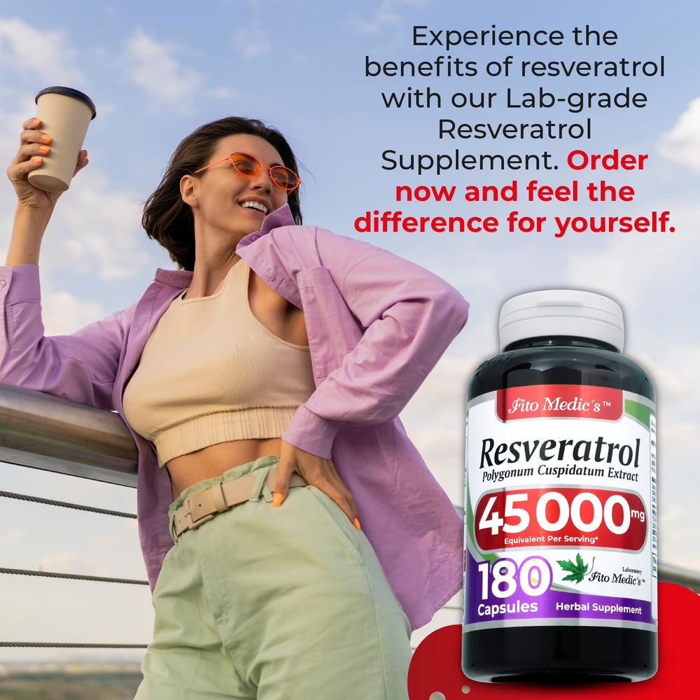 FITO MEDIC'S Resveratrol GMP seal reflects certified manufacturing standards.