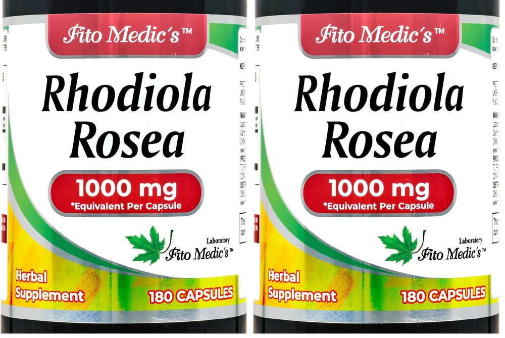 FITO MEDIC'S Rhodiola Rosea bottle with 180 capsules for steady energy