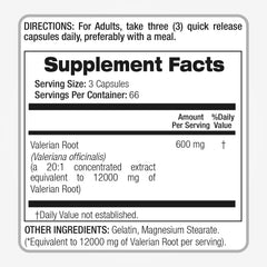 FITO MEDIC'S Ultra-high absorption label on valerian product.