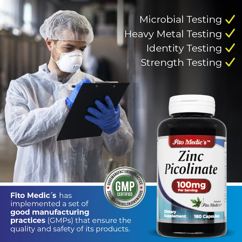 Packaging box of FITO MEDIC'S Zinc Picolinate ready for use.