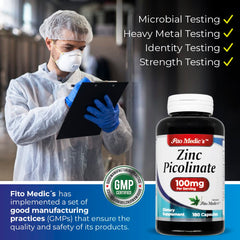 Packaging box of FITO MEDIC'S Zinc Picolinate ready for use.