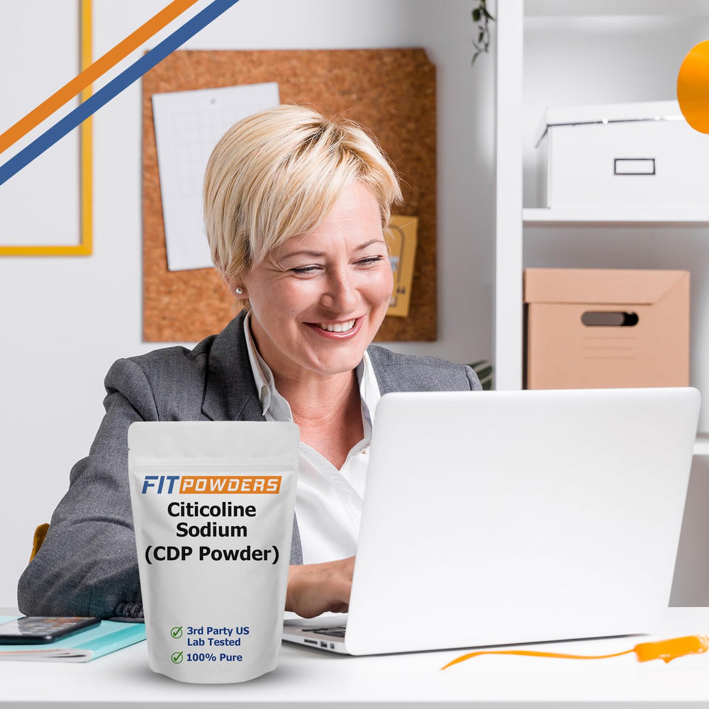 FitPowders CDP Choline powder packaging highlight clean, label-friendly design
