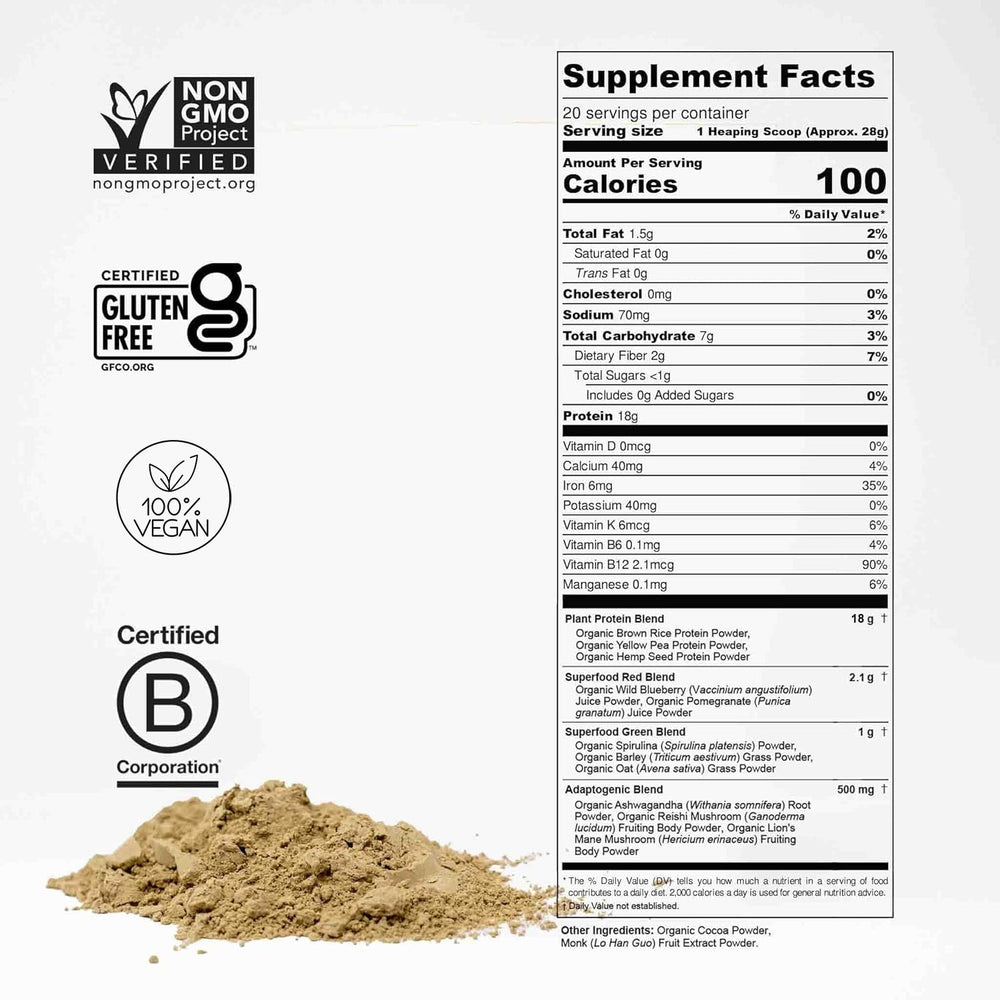fitppl chocolate flavor protein powder scoop ready to mix in glass