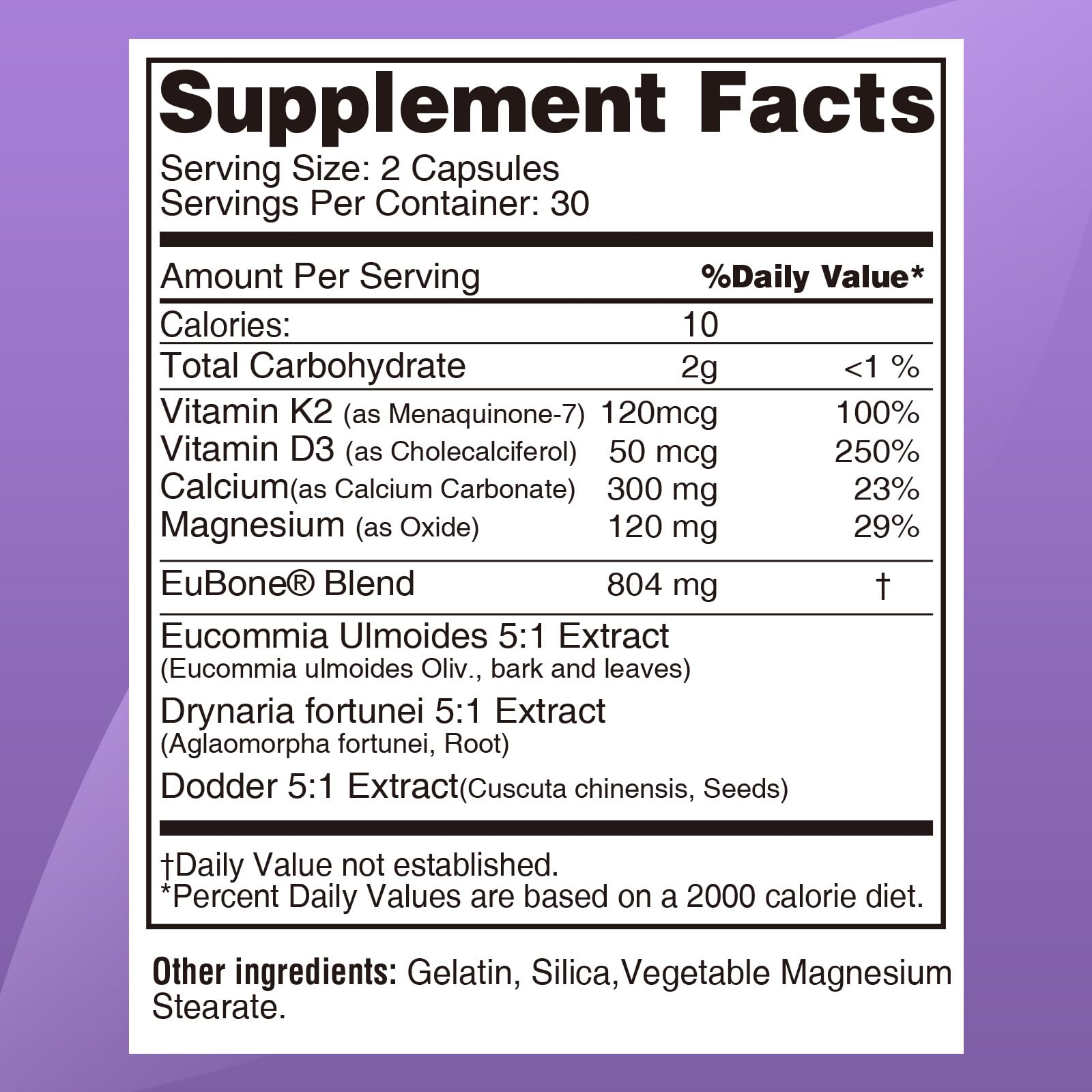 FitRx EuBone plant-based formula packaging shows plant-based ingredients for bone support