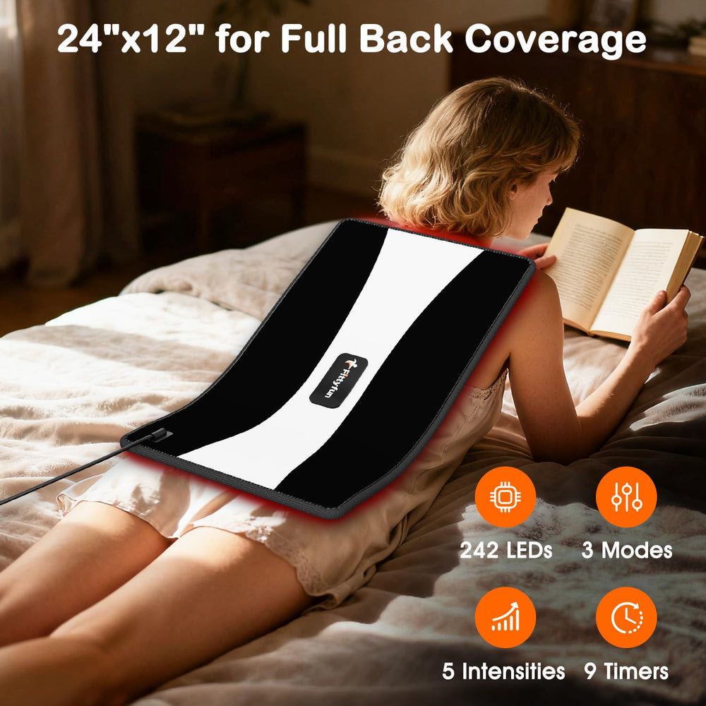 Fittyfun red light wrap targets shoulders for even heat and enhanced comfort.