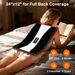 Fittyfun red light wrap targets shoulders for even heat and enhanced comfort.