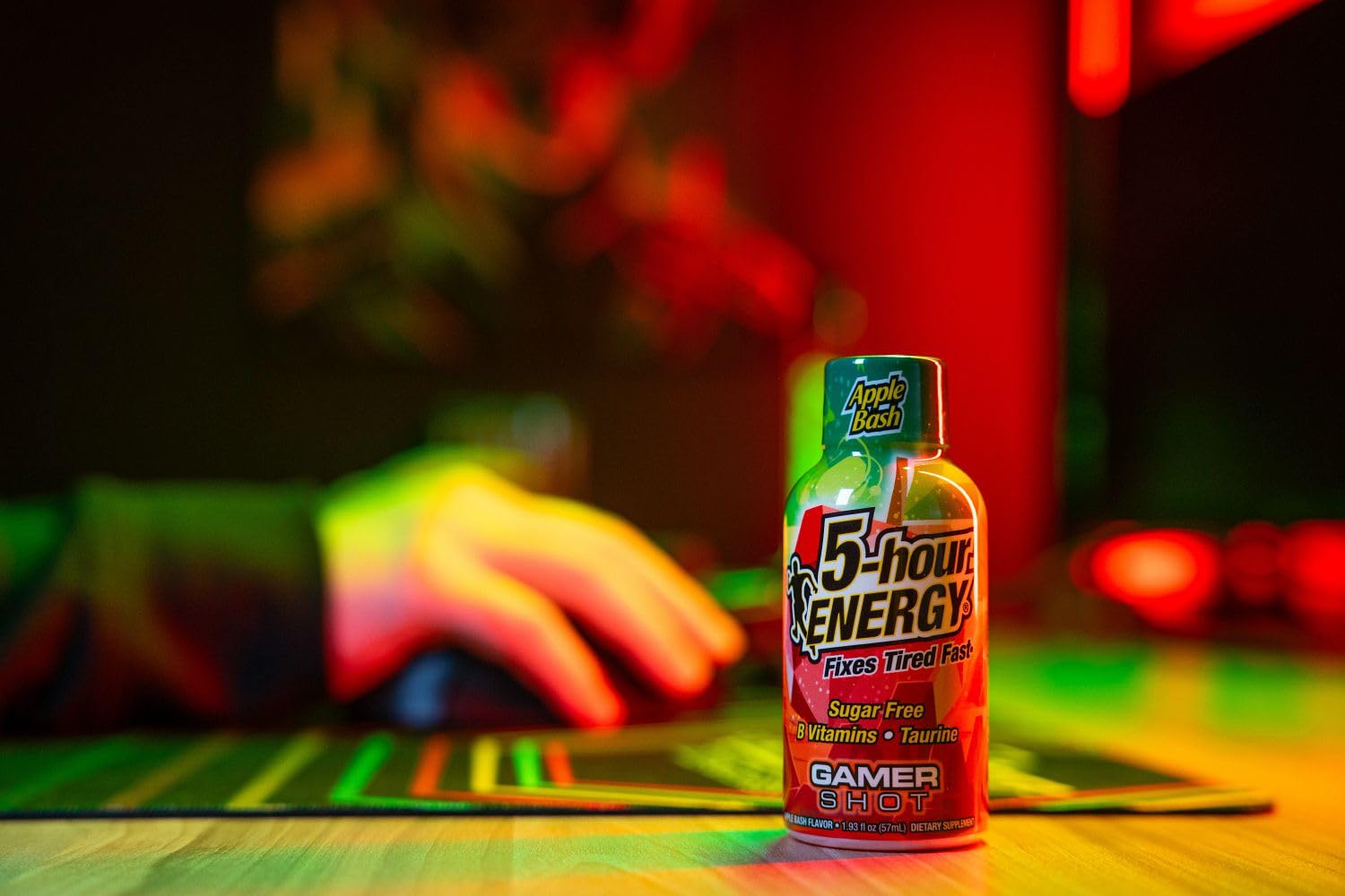 Pack of 24 Five-hour Energy shots prepared for gaming sessions.