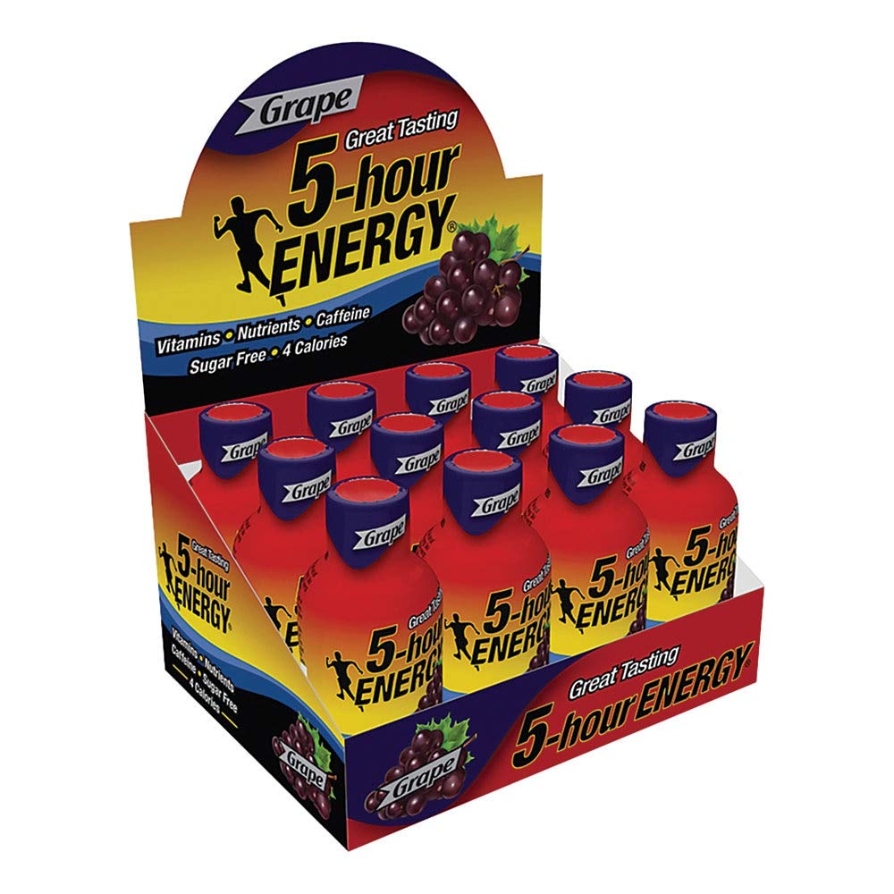 Five-Hour Energy Sugar Free Grape bottle front for a clean daytime boost.
