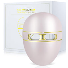 FIWENE LED face mask shown covering the full face for comprehensive light therapy
