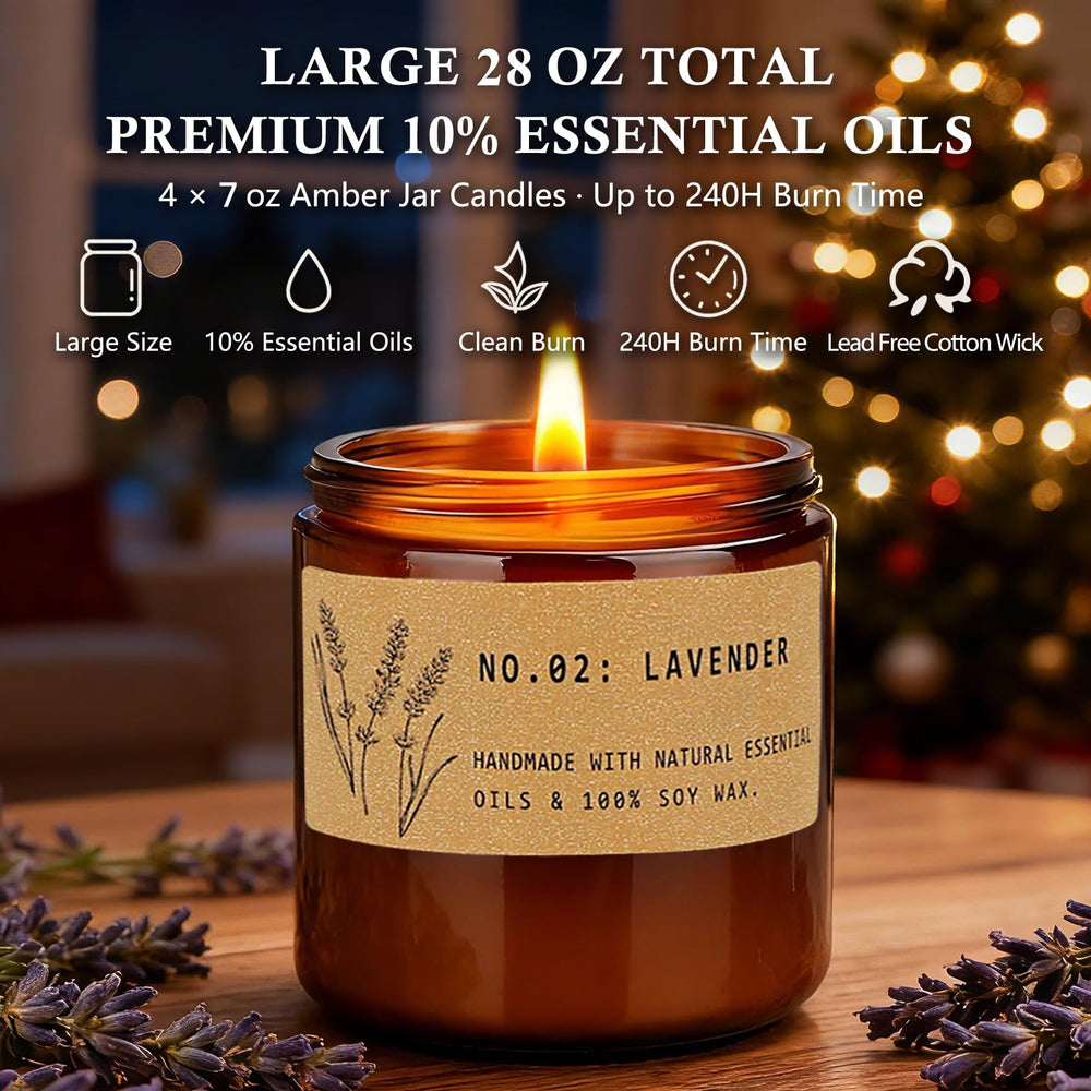 FKJOL 10% essential oil candle demonstrates richer fragrance in a single image.