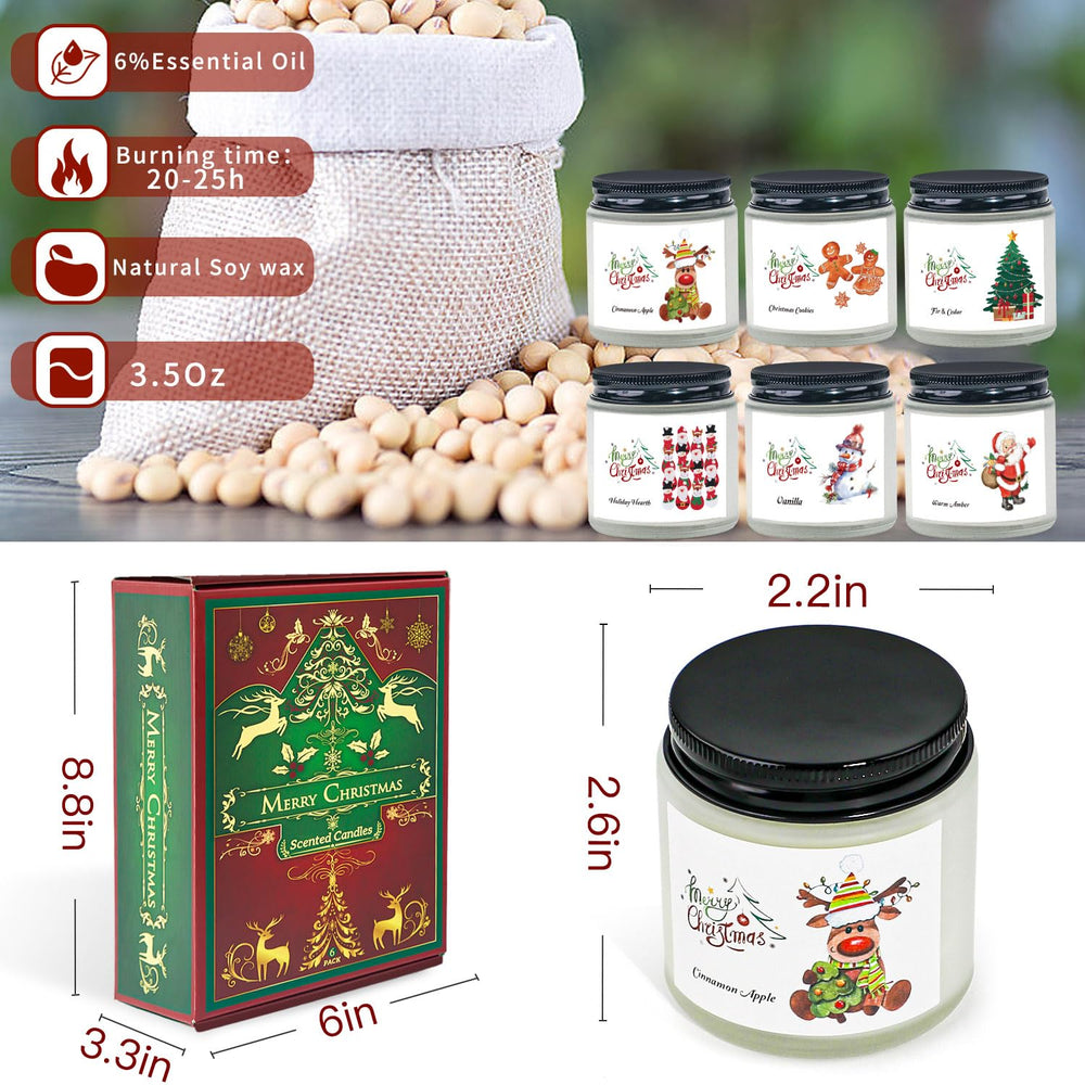 FKJOL Cinnamon Apple candle delivers bright, inviting kitchen notes.