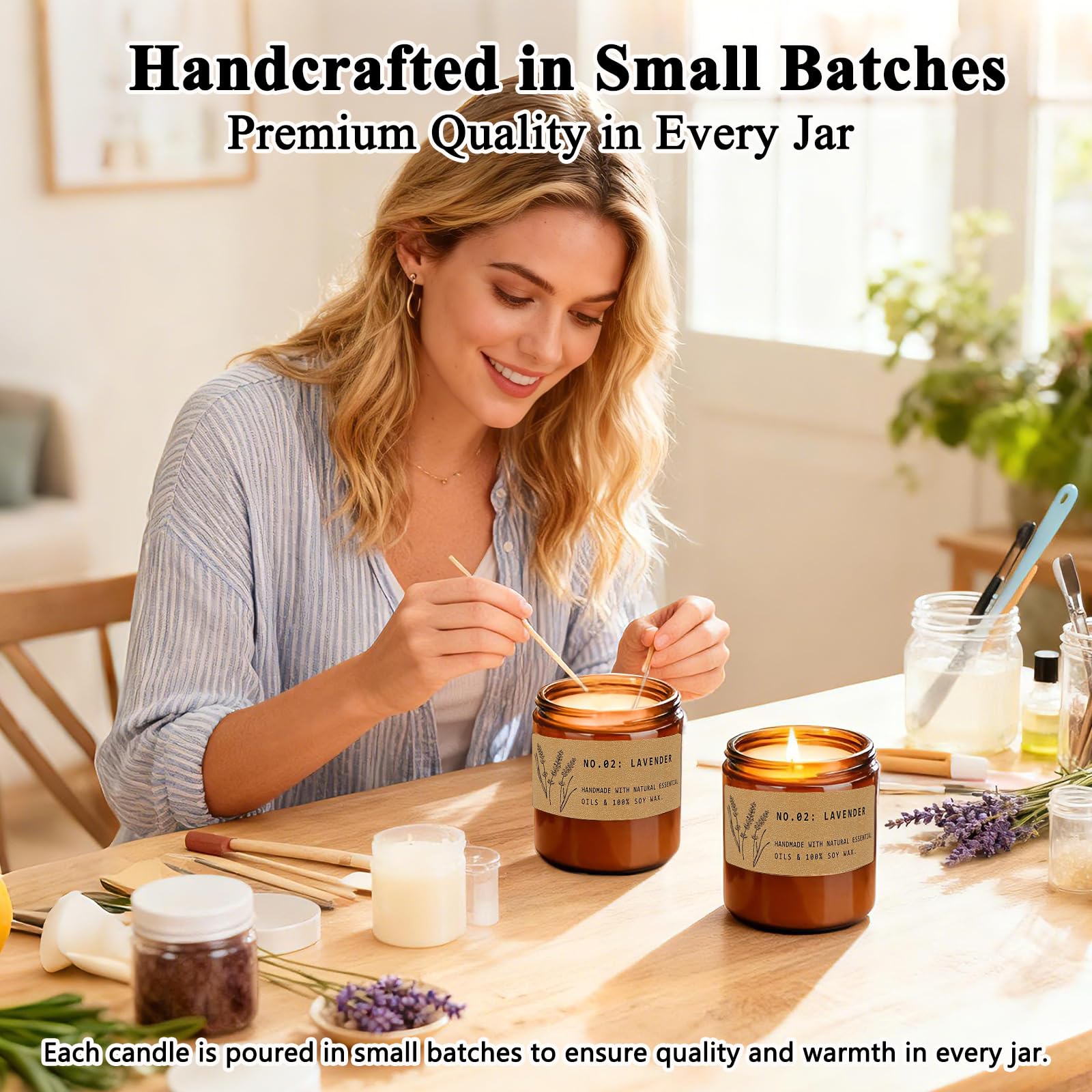 FKJOL gift set in vintage amber jars, perfect holiday or self-care gift.