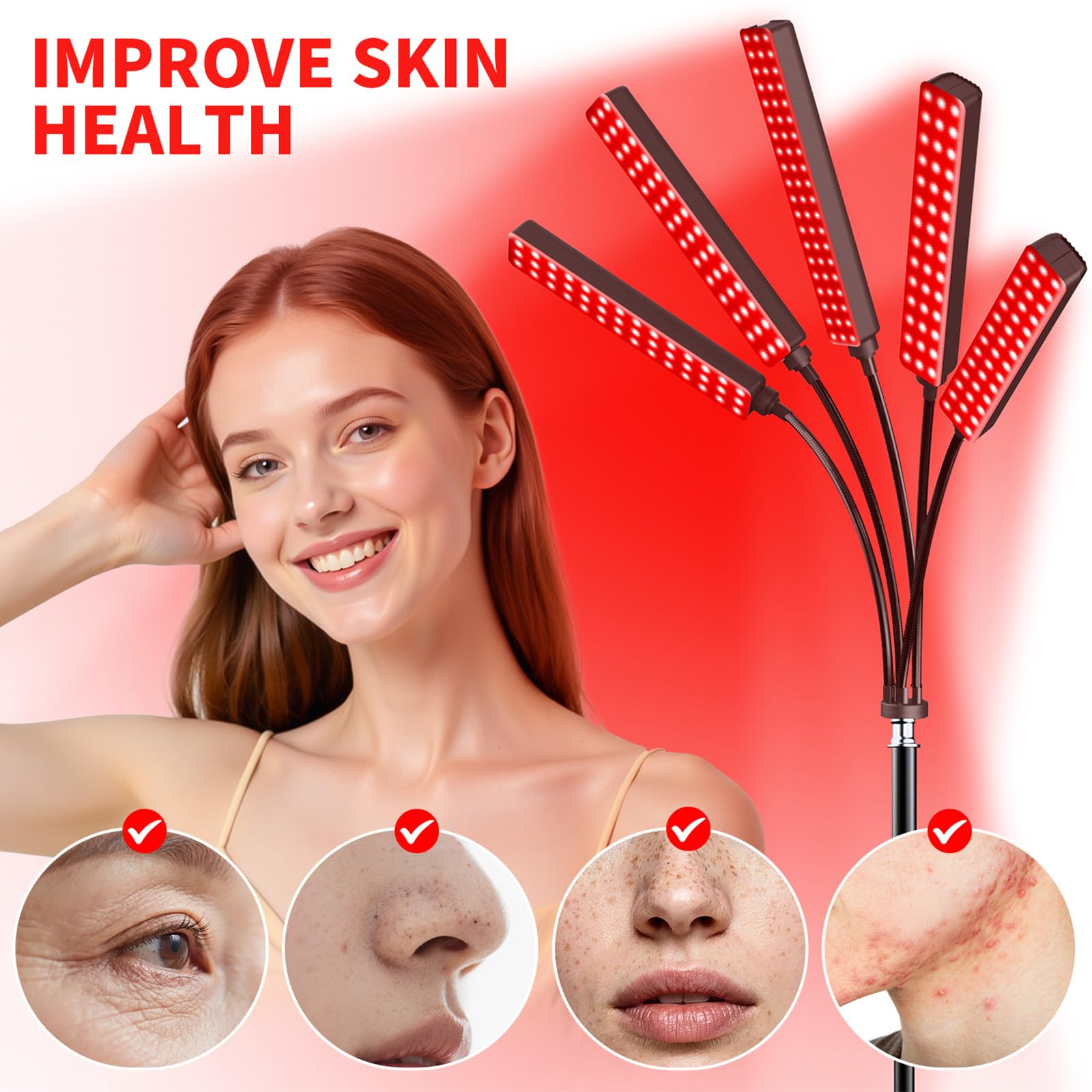 FlaoAito face and body use for versatile light therapy at home.