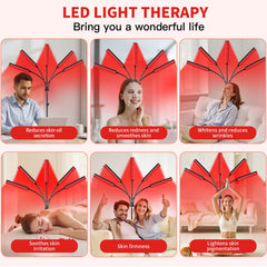 FlaoAito red light panel five heads side angle for flexible positioning and targeted relief.