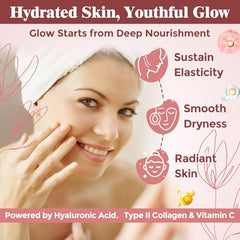 Close-up of hydrated skin concept with Flarovexarith OsteoCII Renew