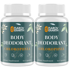 Flarovexarith women's body deodorizing supplement bottle supports daily freshness.