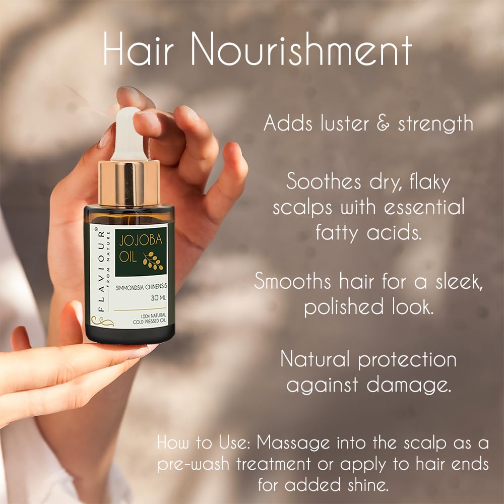 Flaviour Jojoba Oil used as carrier oil for aromatherapy blends