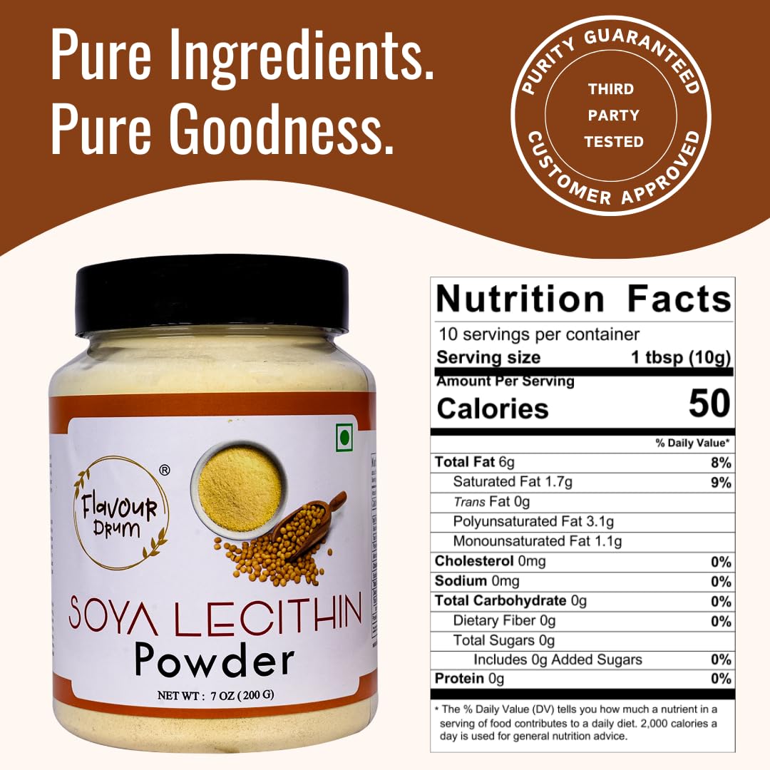 Flavour Drum Soya Lecithin Powder helps oil-water blend in dressings.