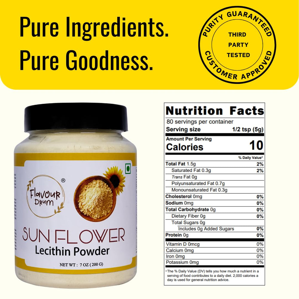 Flavour Drum lecithin powder used in baking to improve texture in breads and pastries