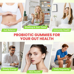 Fletorra Probiotics Gummies bottle close-up with sugar-free formula