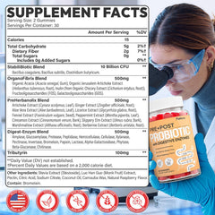 Fletorra Probiotics Gummies pack shot with 60 gummies for convenient daily use