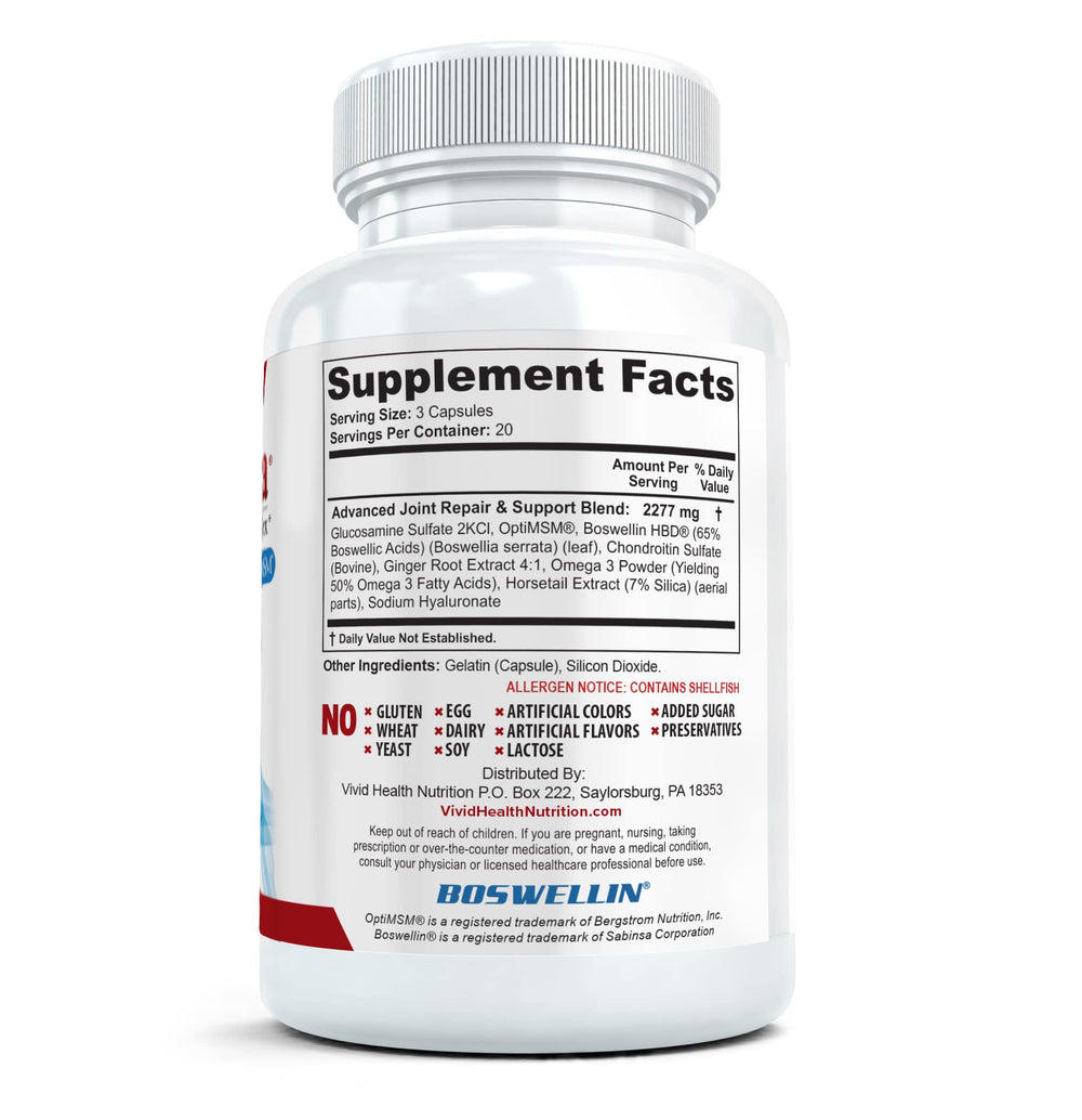 Flexacil Ultra capsules close-up illustrating joint-support ingredients for mobility