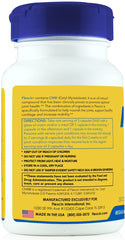 Flexcin natural ingredients show peppermint and bromelain for joint comfort.