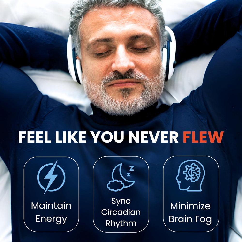 Flight Armour pine bark extract label highlighting jet lag support