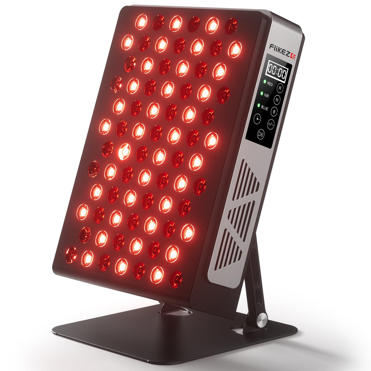 FliKEZE red light panel front view for compact home therapy sessions.