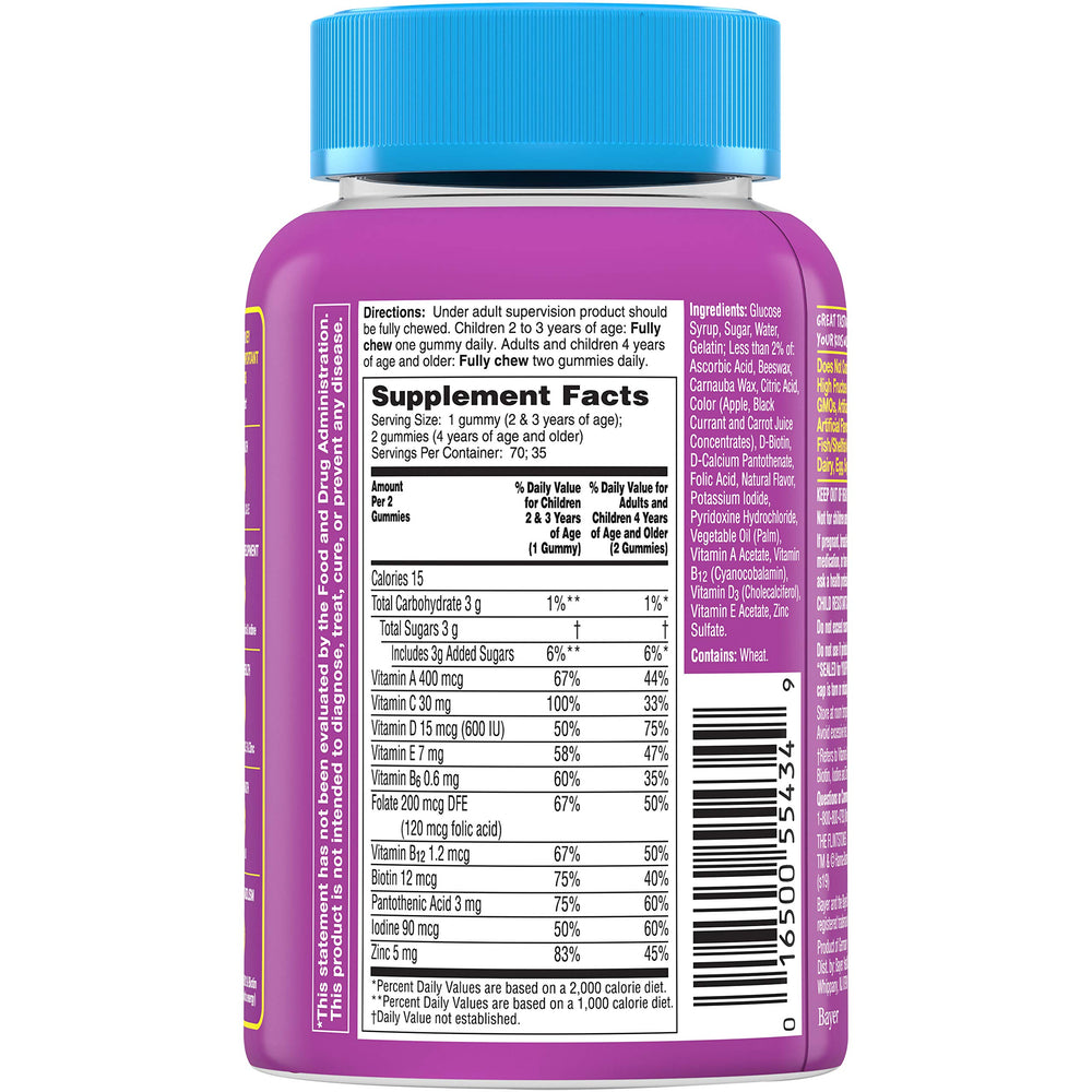 Flintstones Complete Gummies cherry flavor demonstrates a tasty daily vitamin option for kids