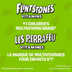 Flintstones Plus Iron nutrition facts panel highlights vitamins.