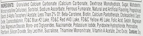 Flintstones vitamins bottle in use during a busy morning routine