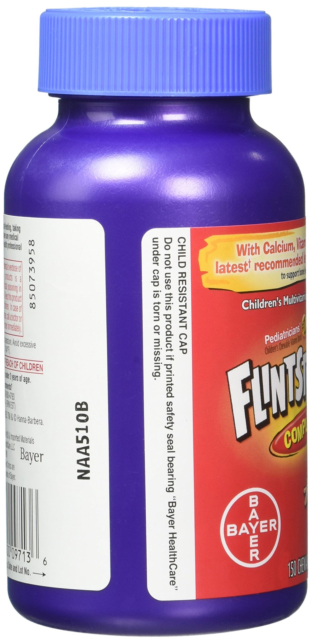 Flintstones vitamins fruit flavors display colorful chews for daily nutrition