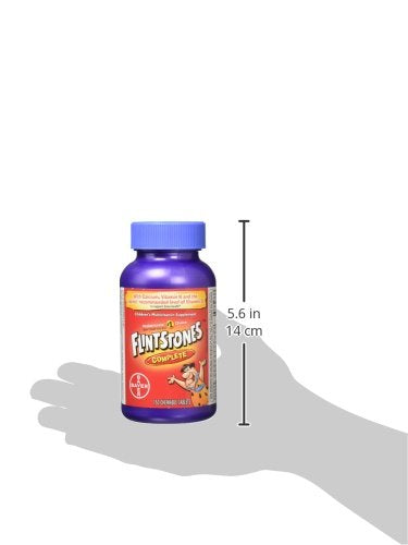 Flintstones vitamins tablet texture close-up reveals chewable consistency