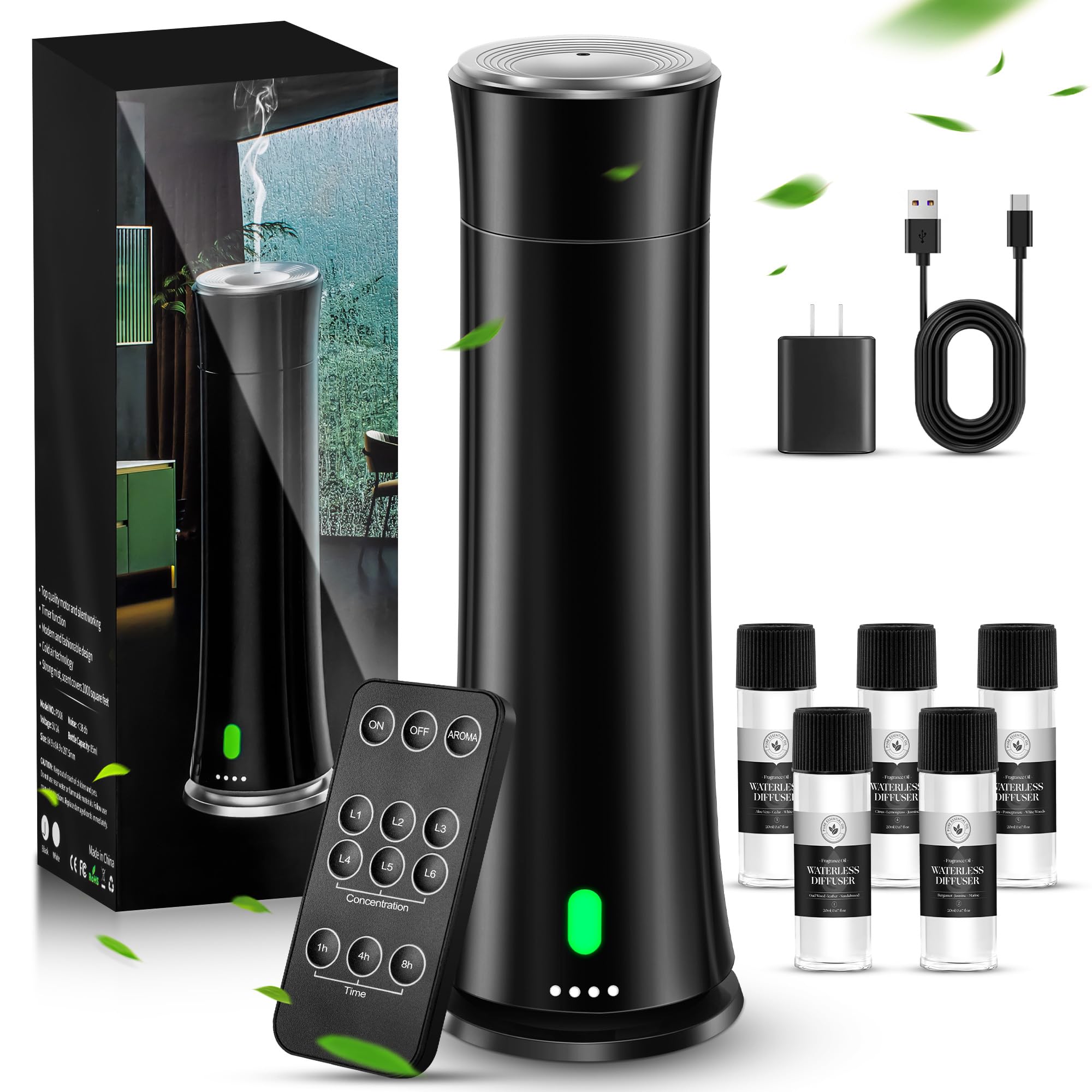 FLLUK hotel-scent-diffuser-starter-base enhances large-room ambiance with quiet diffusion
