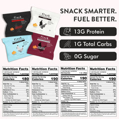 flock keto chicken skin chips salt and vinegar bag emphasizes tangy flavor and low-carb crunch