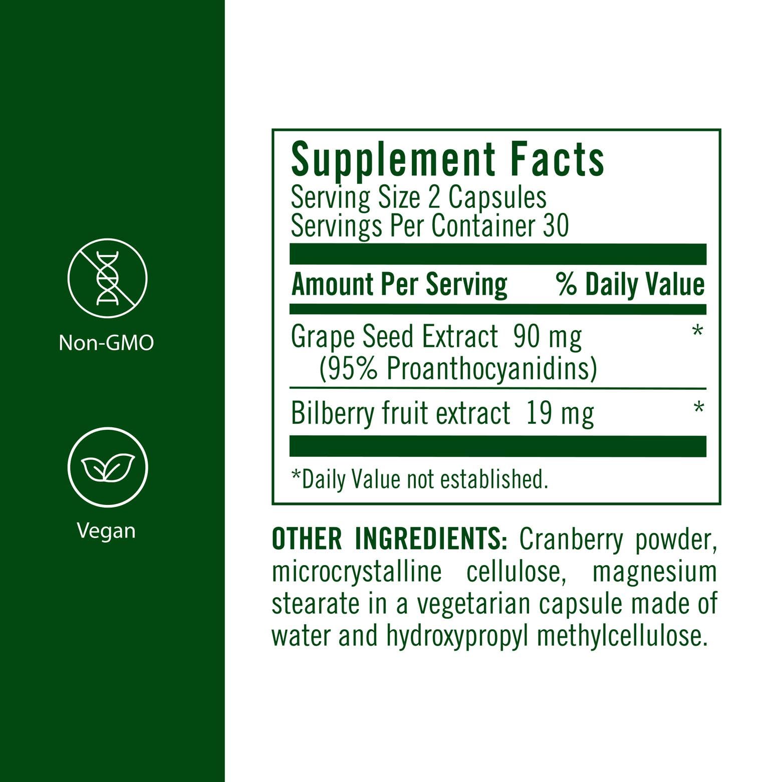 Flora Grape Seed Extract Plus capsules for convenient daily use.