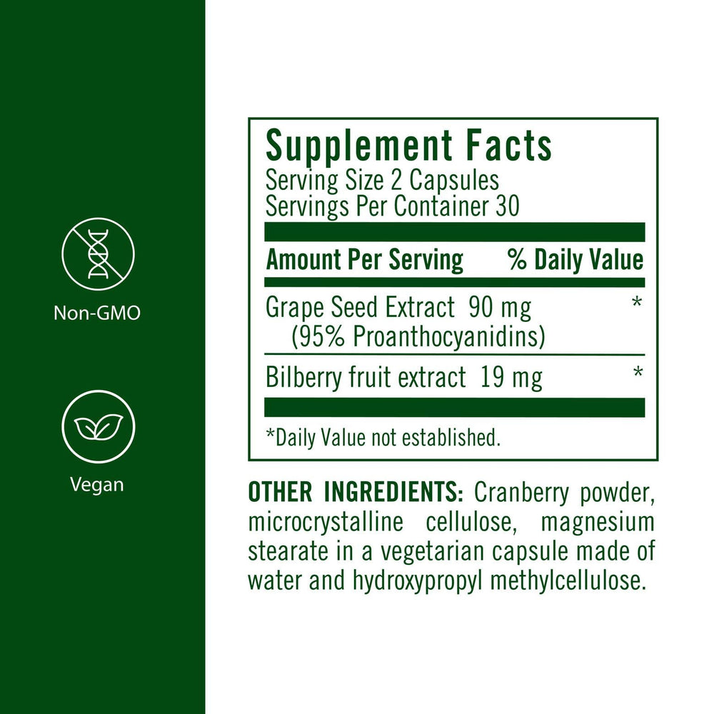 Flora Grape Seed Extract Plus capsules for convenient daily use.