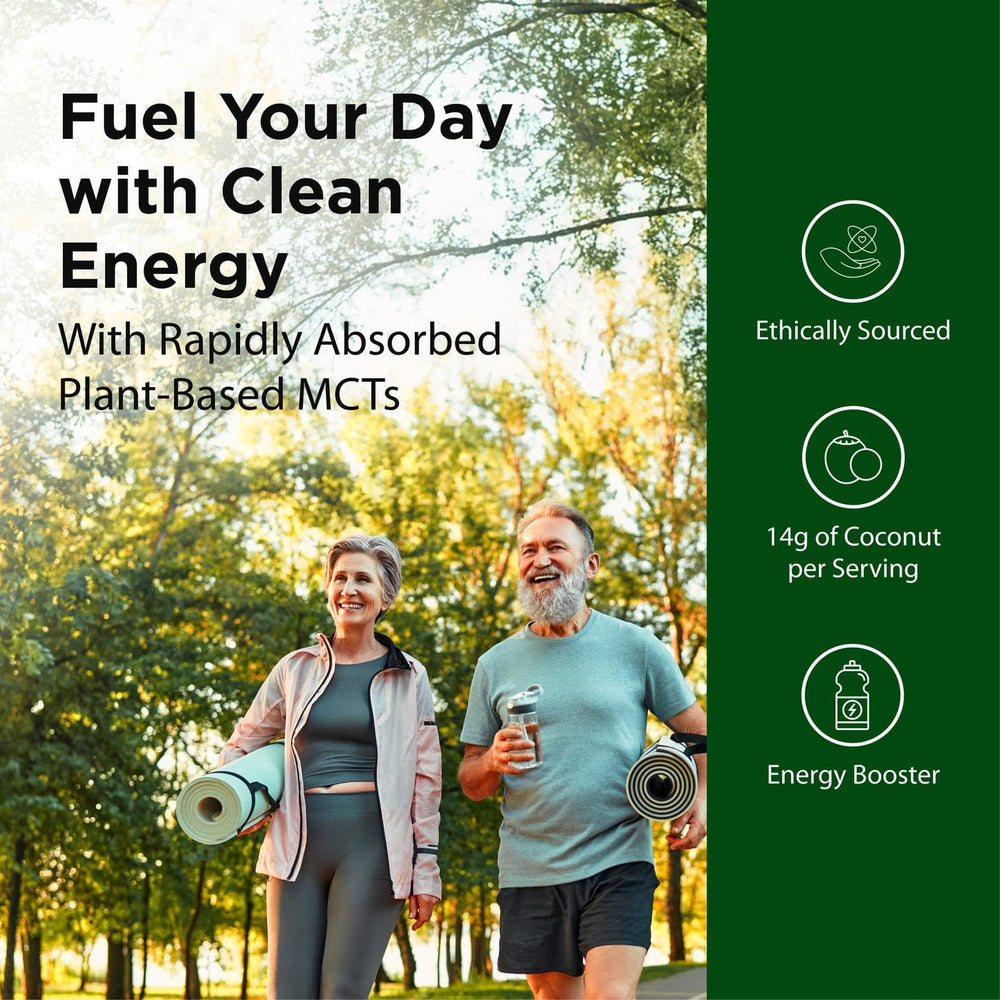 Flora MCT Oil pours into coffee for steady energy