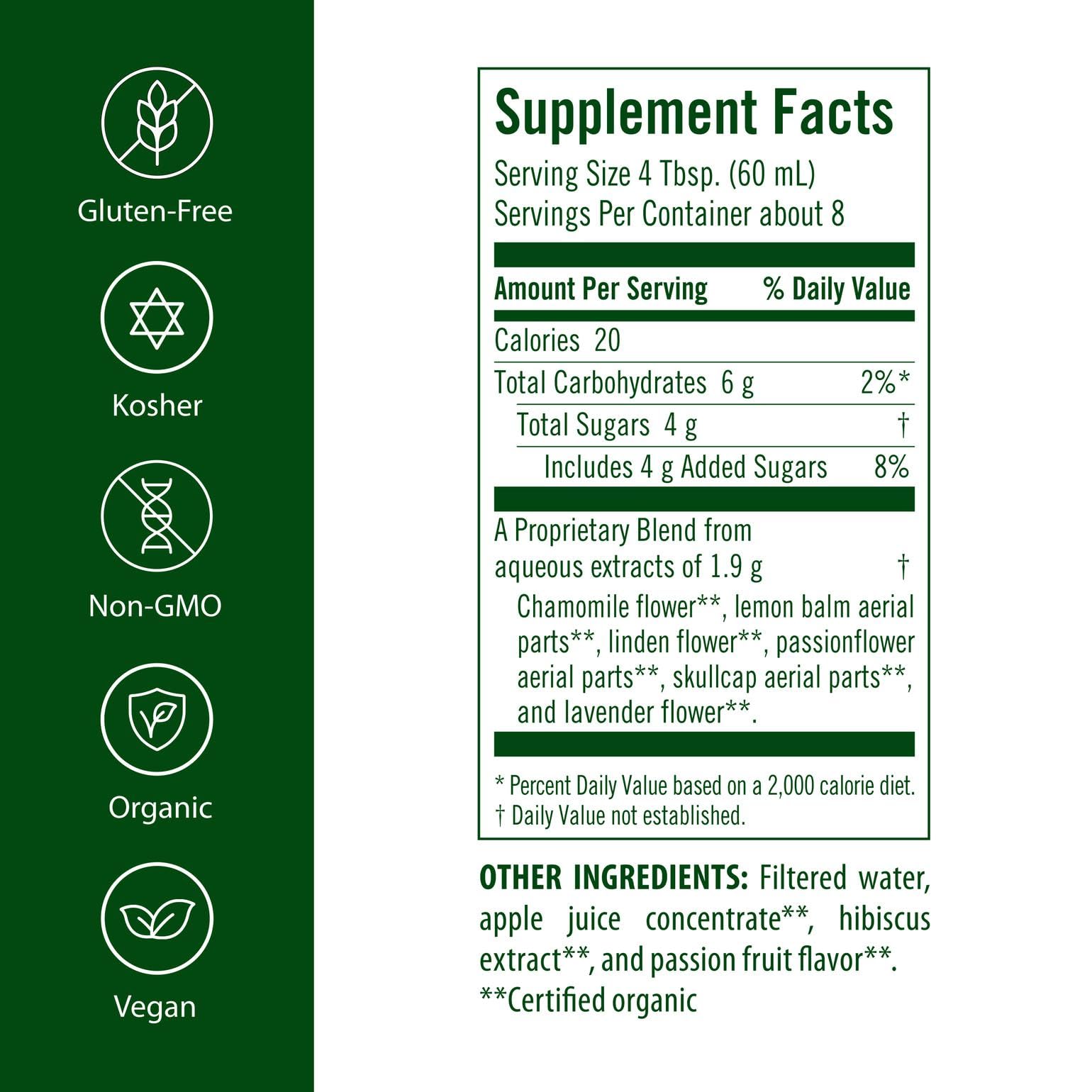 Flora Sleep Essence bottle closeup highlights organic ingredients for a calm evening