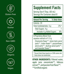 Flora Sleep Essence bottle closeup highlights organic ingredients for a calm evening