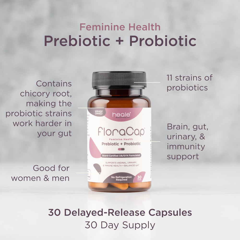 FloraCap bottle front label shows non-GMO formulation
