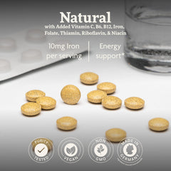Floradix box highlights vitamin B complex and vitamin C.