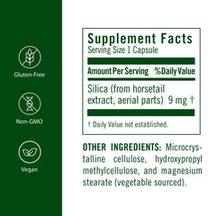 FloraSil vegetarian capsules close-up emphasizing water-based extraction for purity