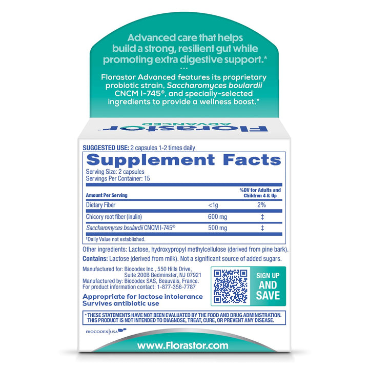 Close-up of Florastor Select Pro+ capsules highlighting probiotic power and resilience