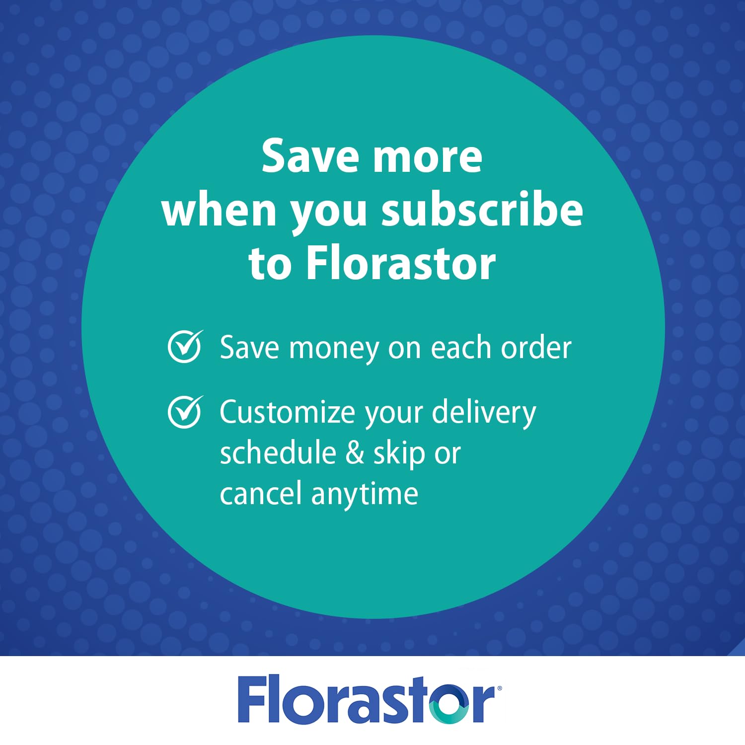 Long shelf life of Florastor Select Pro+ packaging shown