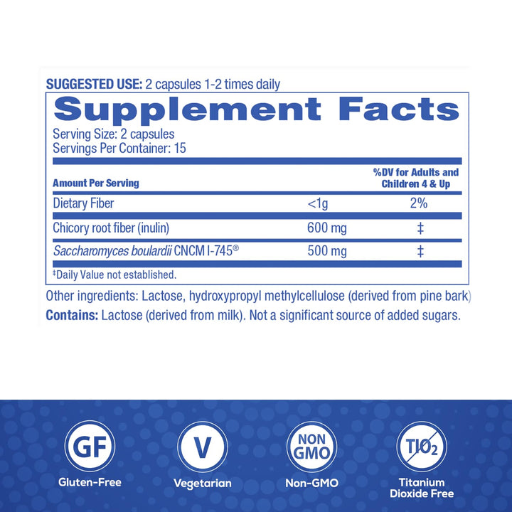 Vegetarian-friendly Florastor Select Pro+ capsules suitable for varied diets