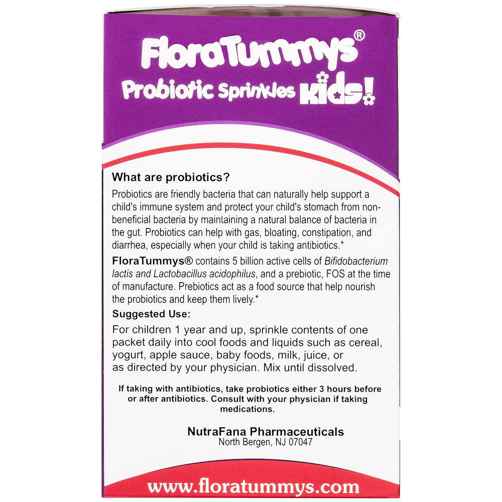 FloraTummys allergen-free probiotic free from peanuts and gluten