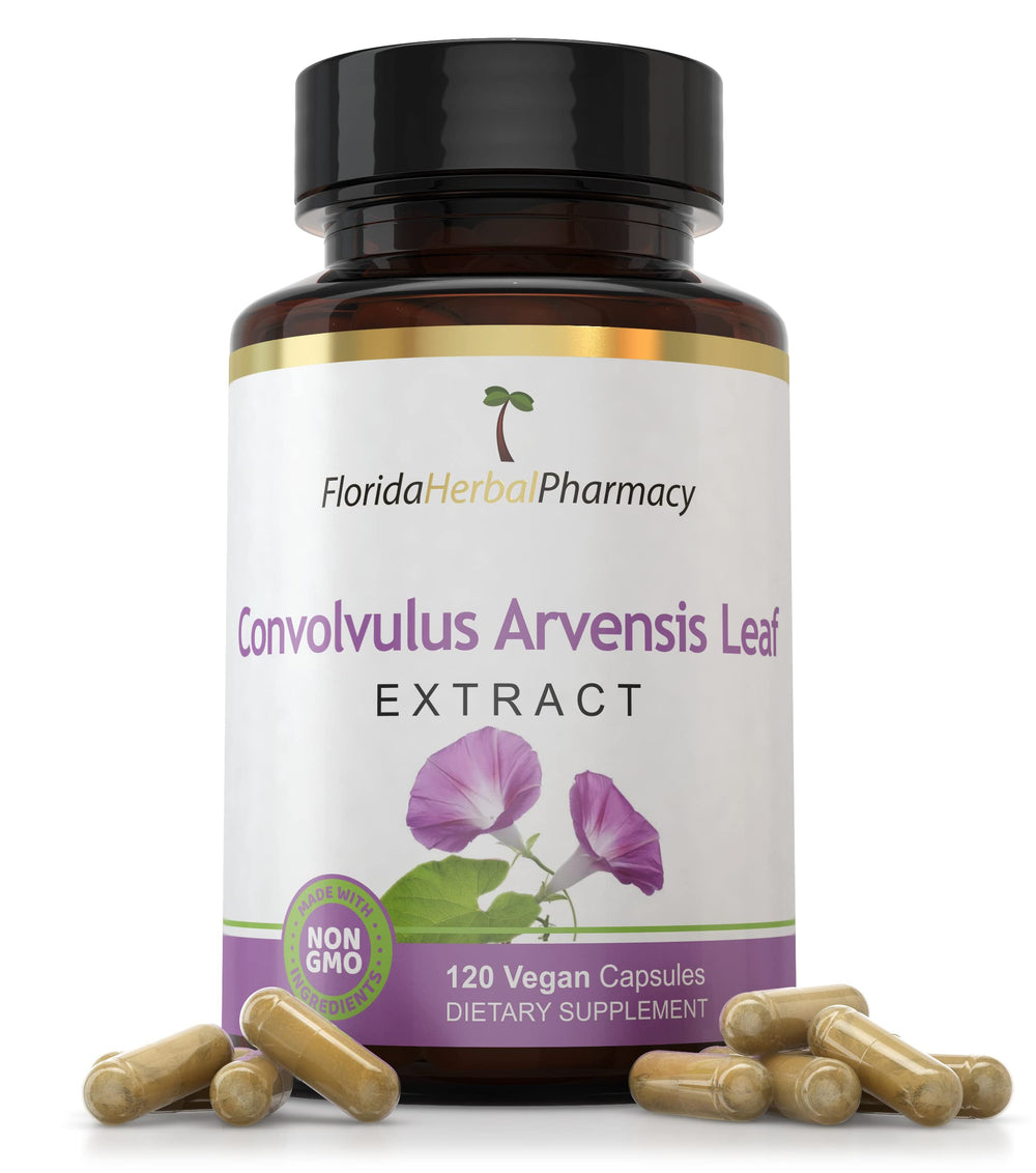 Florida Herbal Pharmacy Convolvulus Arvensis leaf extract bottle, high-potency daily wellness formula.