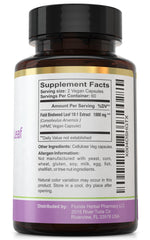 Florida Herbal Pharmacy GMP-certified label indicating strict quality and safety standards.